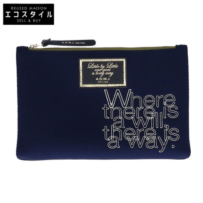 A.D.M.J. Accessoires De Mademoiselle ADMJ 【美品】マジックライト 刺繍入り ポーチセット ポーチ