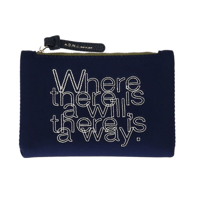 A.D.M.J. Accessoires De Mademoiselle ADMJ 【美品】マジックライト 刺繍入り ポーチセット ポーチ