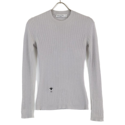 Christian Dior クリスチャンディオール 【美品/国内正規】844S81AM115 BEE刺繍 カシミヤｘシルク ニットセーター/ トップス I:38