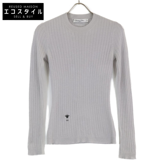 Christian Dior クリスチャンディオール 【美品/国内正規】844S81AM115 BEE刺繍 カシミヤｘシルク ニットセーター/ トップス I:38