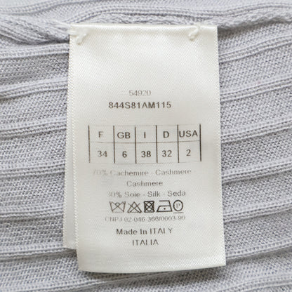 Christian Dior クリスチャンディオール 【美品/国内正規】844S81AM115 BEE刺繍 カシミヤｘシルク ニットセーター/ トップス I:38