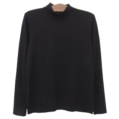 ZANONE ザノーネ 美品 ウール×ナイロン モックネック ハイゲージニットソー トップス メンズ 黒 ブラック 48 811965 Z0290 トップス 48