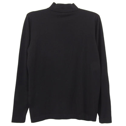 ZANONE ザノーネ 美品 ウール×ナイロン モックネック ハイゲージニットソー トップス メンズ 黒 ブラック 48 811965 Z0290 トップス 48