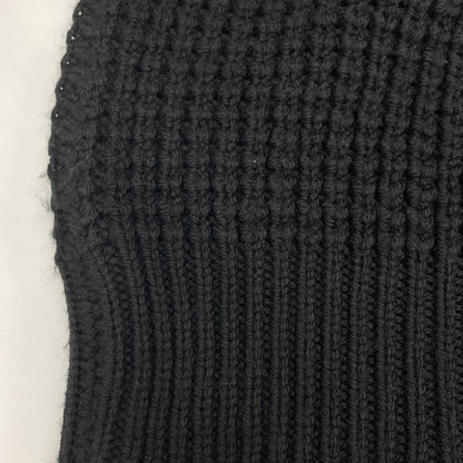 St.moritz サンモリッツ ﾌﾞﾗｯｸ ｴｸｽﾄﾗﾌｧｲﾝﾒﾘﾉｳｰﾙ ﾊｲﾈｯｸ ﾜｯﾌﾙﾆｯﾄﾌﾟﾙｵｰﾊﾞｰ トップス 48