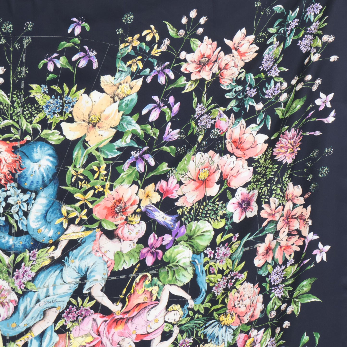 DIOR ディオール 【美品/国内正規】22AW XKDOO090I603C581TU D-コンステレーション シルク スクエア スカーフ