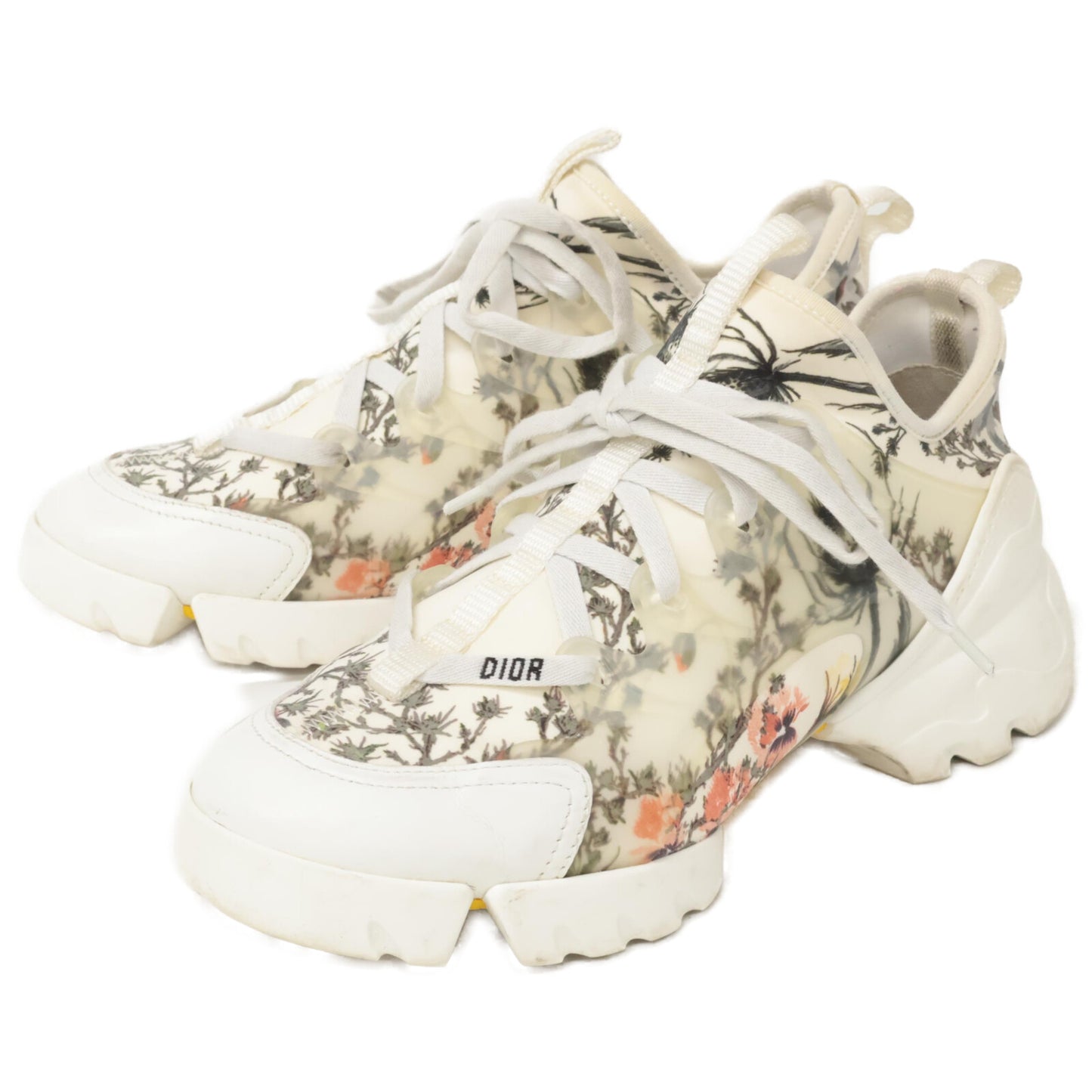 Christian Dior クリスチャンディオール D-CONNECT Dコネクト フラワー柄 スニーカー シューズ 37