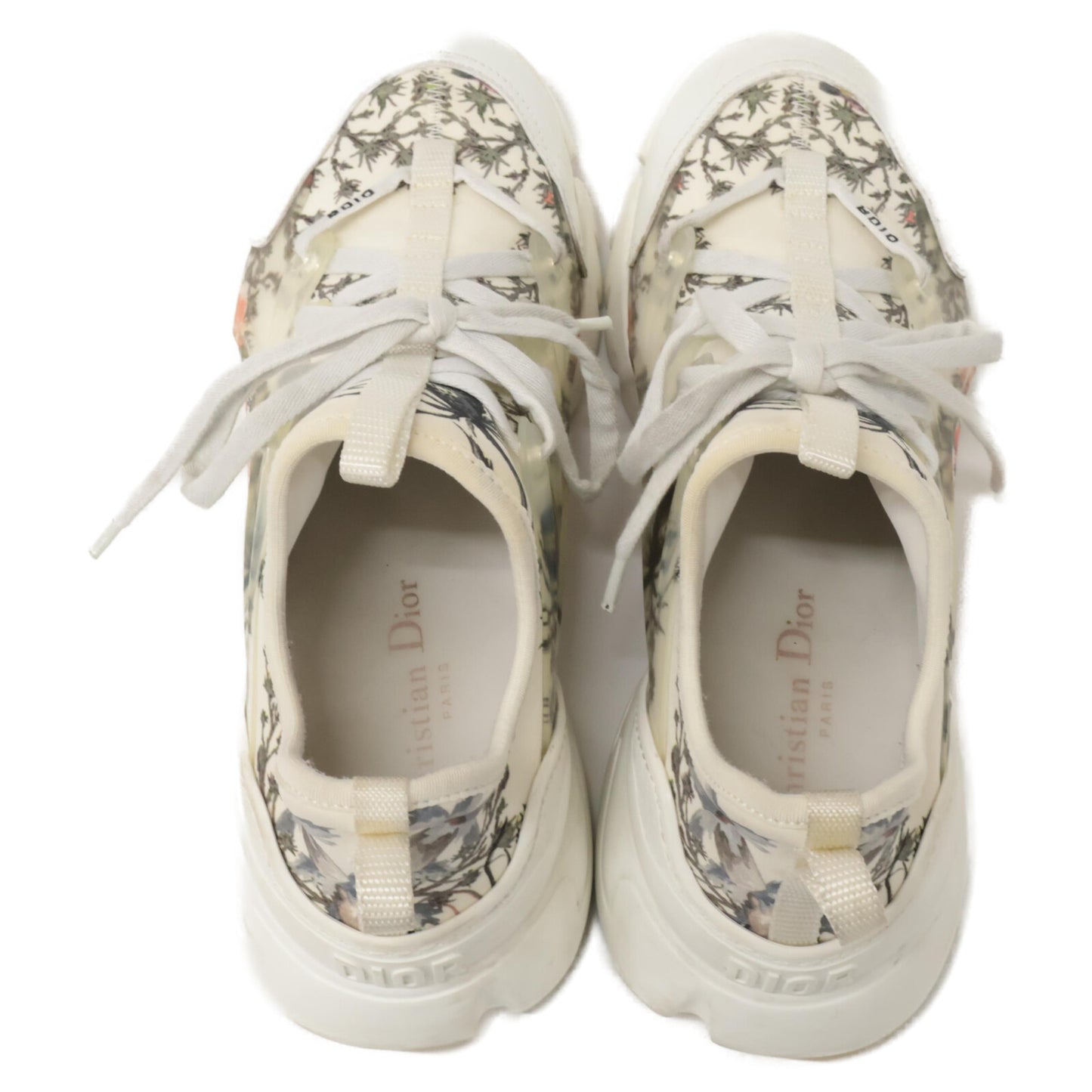 Christian Dior クリスチャンディオール D-CONNECT Dコネクト フラワー柄 スニーカー シューズ 37