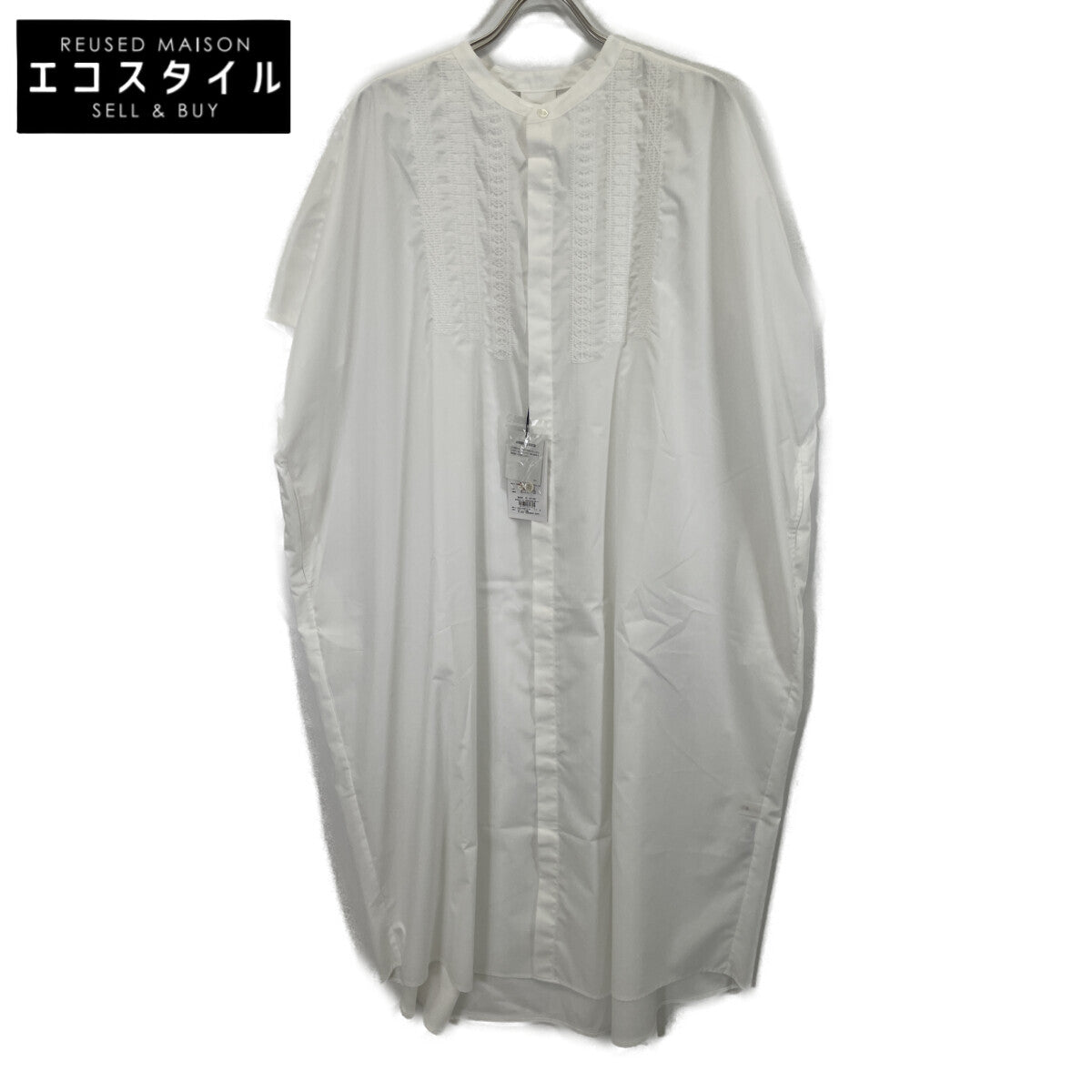 ZUCCa ズッカ 25年製 ZU53FH074 ﾎﾜｲﾄ ｽﾞｯｶ ﾗﾀﾞｰﾚｰｽ刺繍ﾜﾝﾋﾟｰｽ ワンピース M