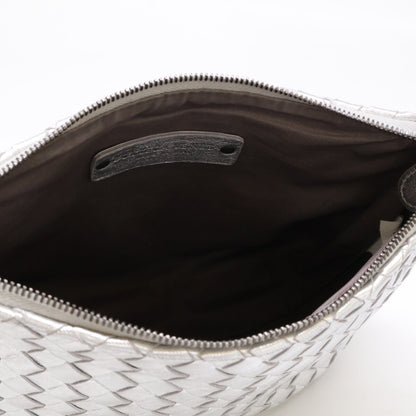 BOTTEGA VENETA ボッテガヴェネタ 【美品】BO6897496G イントレチャート レザー ポーチ