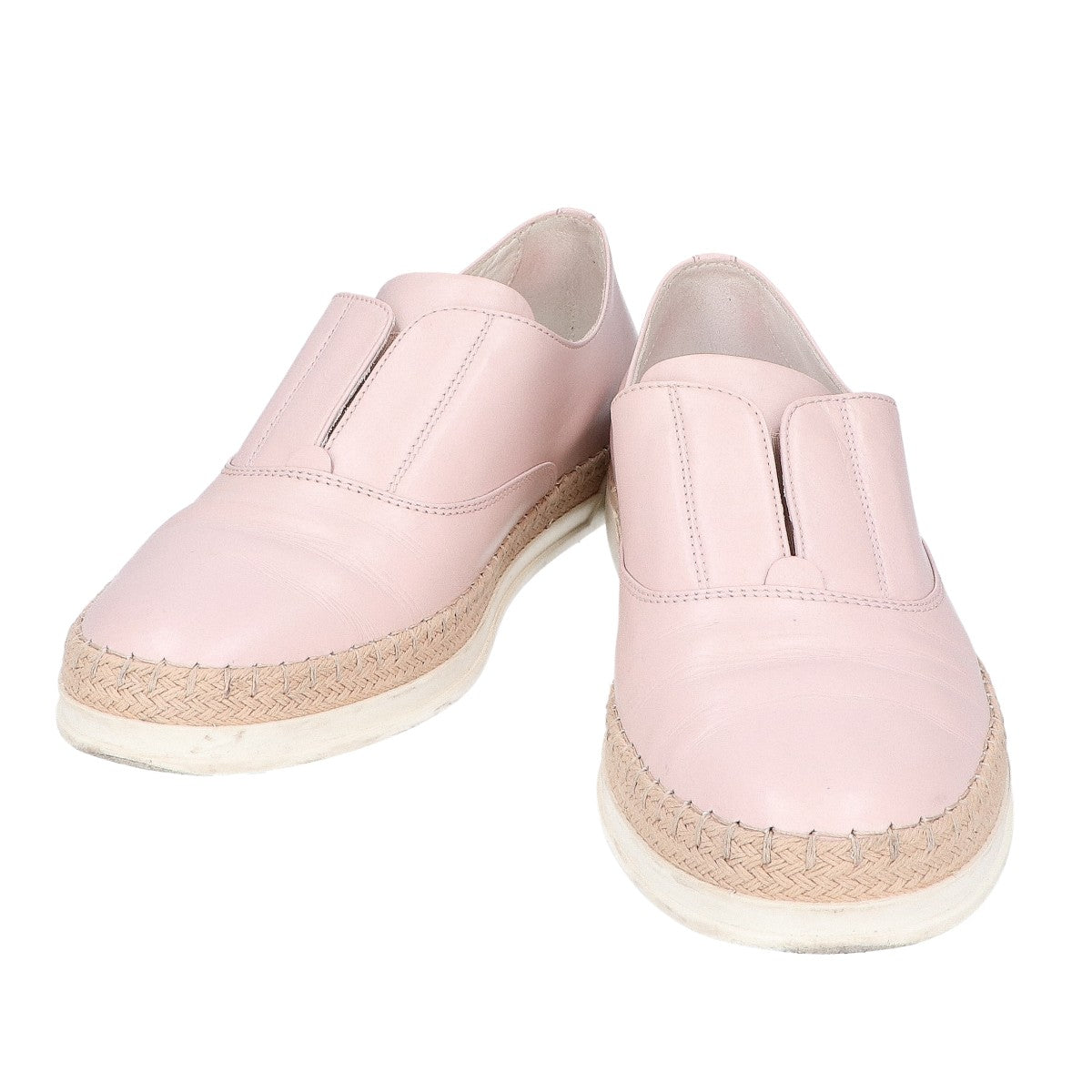 TOD'S トッズ レザー センターゴア エスパドリーユ シューズ 37 1/2