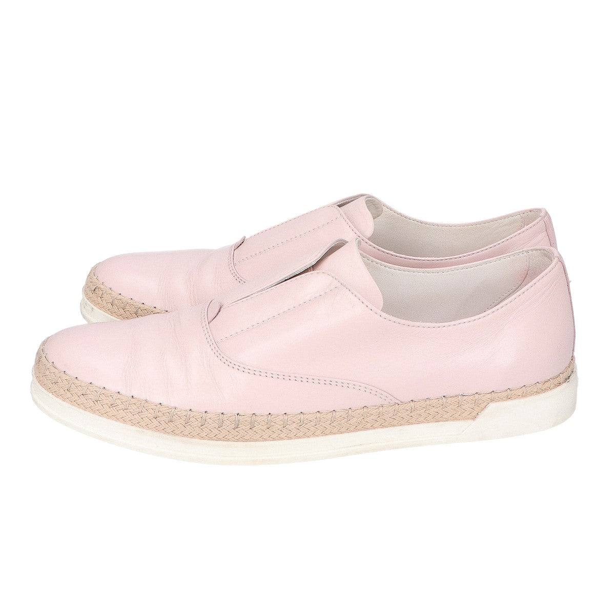 TOD'S トッズ レザー センターゴア エスパドリーユ シューズ 37 1/2