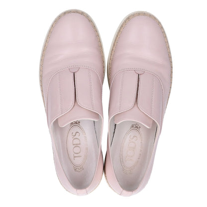 TOD'S トッズ レザー センターゴア エスパドリーユ シューズ 37 1/2