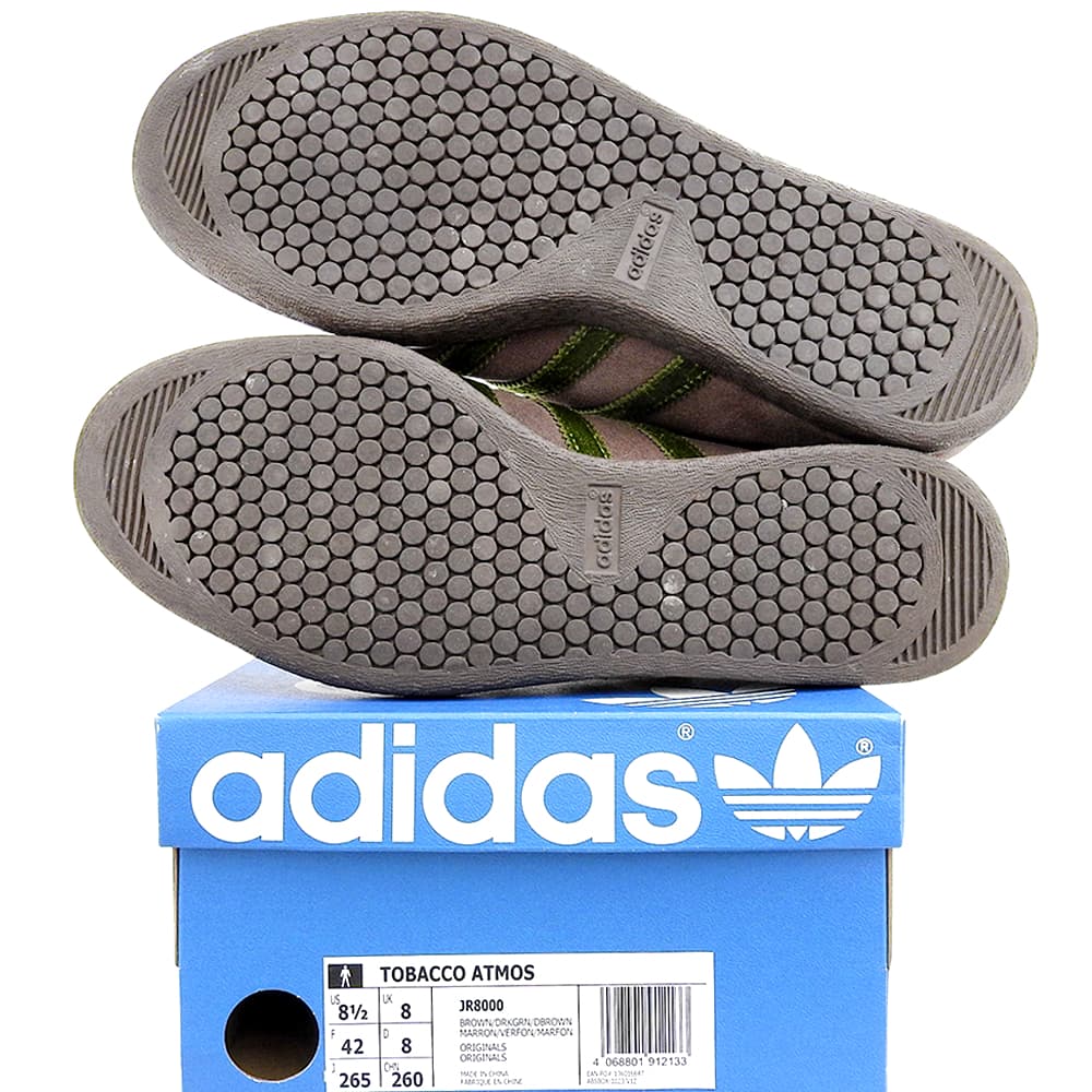 adidas アディダス 美品 atmos 25周年記念 TOBACCO ＂Nenrin＂ BROWN/DARK GREEN/DARK BROWN スニーカー シューズ メンズ 26.5cm JR8000 シューズ 8 1/2(US)