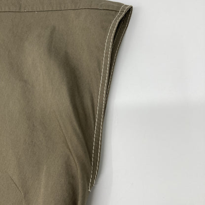 Tory Burch トリーバーチ ｶｰｷ ﾉｰｽﾘｰﾌﾞﾍﾞﾙﾄ ﾗｯﾌﾟｷﾞｬｻﾞｰﾄﾞﾚｽﾜﾝﾋﾟｰｽ ワンピース O