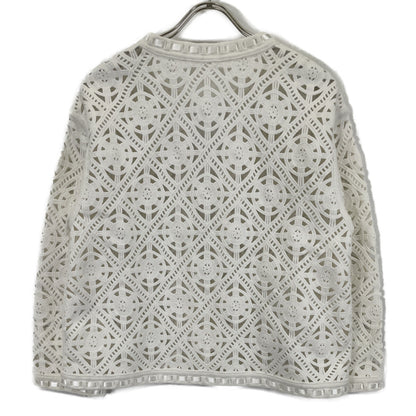 BALLSEY ボールジー 24年製 ﾎﾜｲﾄ ｻｰｸﾙﾓﾁｰﾌｴﾝﾌﾞﾛｲﾀﾞﾘｰ ｸﾙｰﾈｯｸｼﾞｬｹｯﾄ ジャケット 36