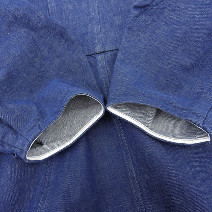 shirocon シロコン 美品 コットン バルーンキャミソール付き origamiデニムブラウス トップス インディゴ ホワイト 36 SC21-24005SP トップス 36