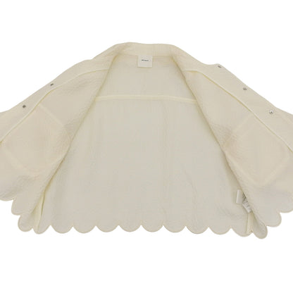 shirocon シロコン 美品 アセテート もくもくジャガードジャケット レディース アイボリー 38 SC25-24011SM-3 ジャケット 38