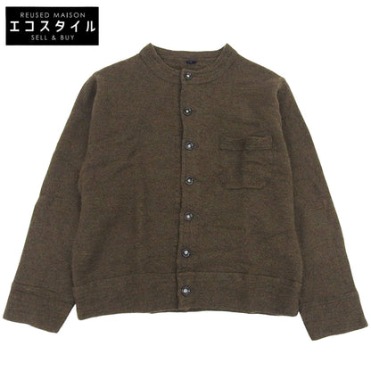 45R フォーティファイブ アール 美品 アルル縮絨のプティカーディガン レディース 3 カーキ 71180024 トップス 3