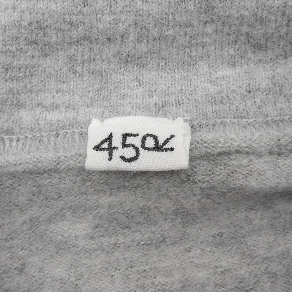 45R フォーティファイブ アール 美品 フロート縮絨の908マリンプル ボウタイニット トップス レディース グレー 2 8108059 トップス 2