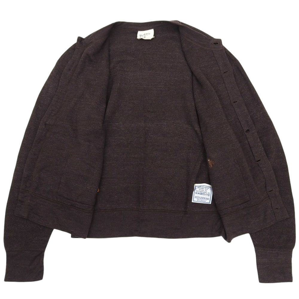 45R フォーティファイブ アール カノコスムースニットソーのカーディガン レディース ブラウン 3 70480051 トップス 3