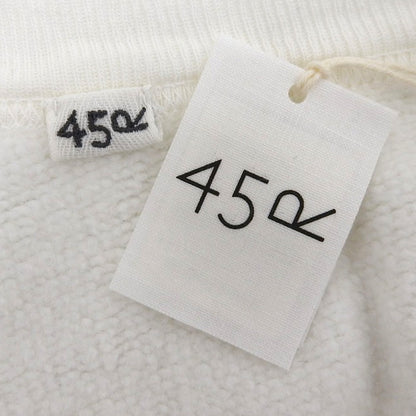 45R フォーティファイブ アール 美品 裏毛の908ショートスウェット トップス レディース ホワイト 04 80370201 トップス 04