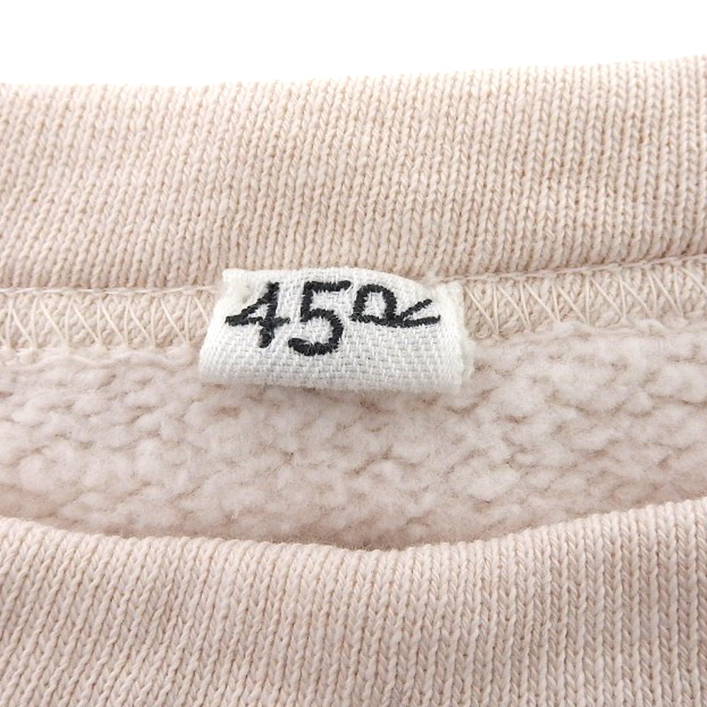 45R フォーティファイブ アール 裏毛の908クルー スウェット トップス レディース アイボリー 80970013 トップス 3