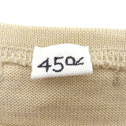 45R フォーティファイブ アール 美品 生成りベース USモーニットソーの908バスクTシャツ トップス ベージュ×ネイビー 3 50980173 トップス 3