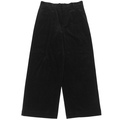 SACRA サクラ 新品同様 FINX CORDUROY PANTS/フィンクスコーデュロイパンツ コットン100％ ボトムス レディース ブラック 36 ボトムス 36