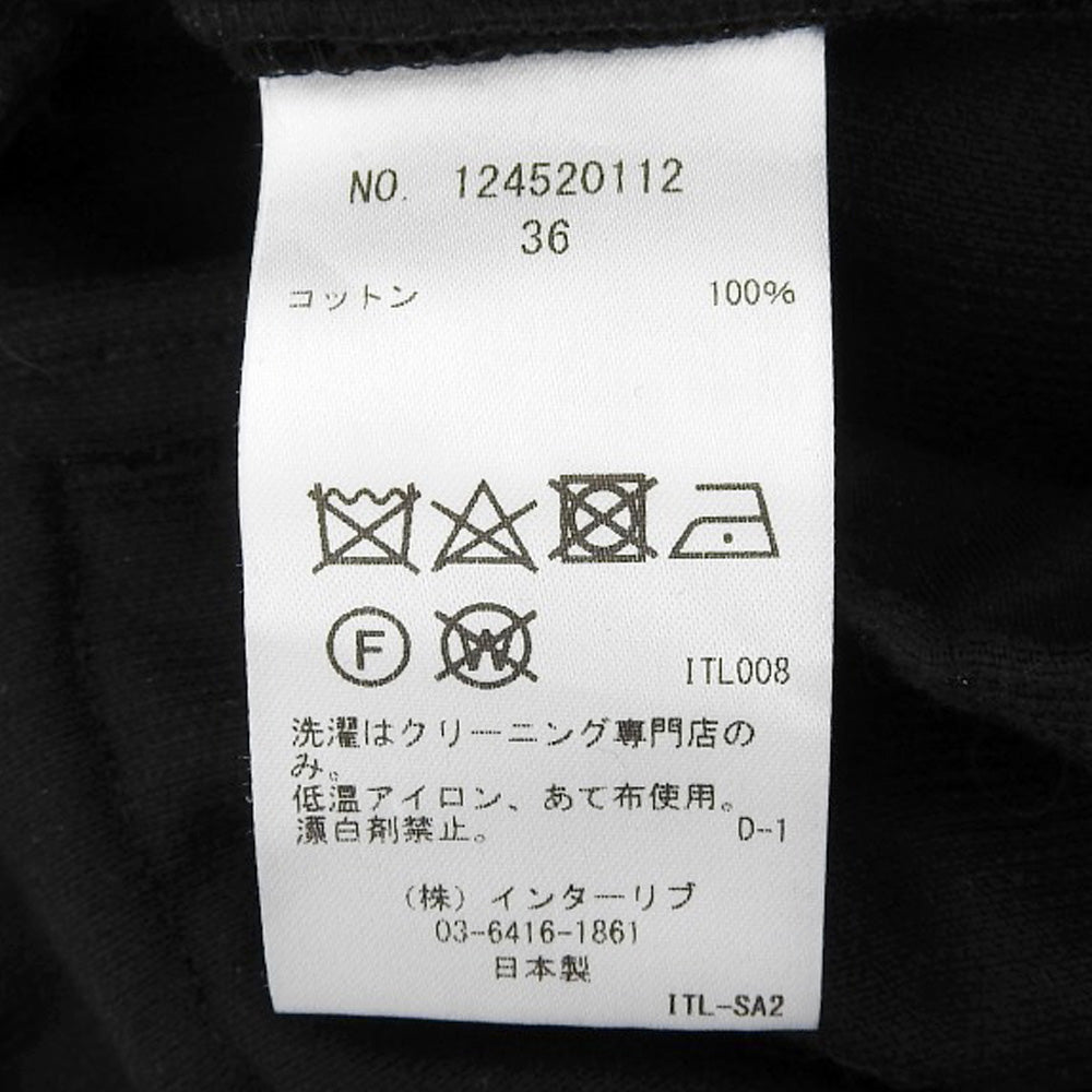 SACRA サクラ 新品同様 FINX CORDUROY PANTS/フィンクスコーデュロイパンツ コットン100％ ボトムス レディース ブラック 36 ボトムス 36