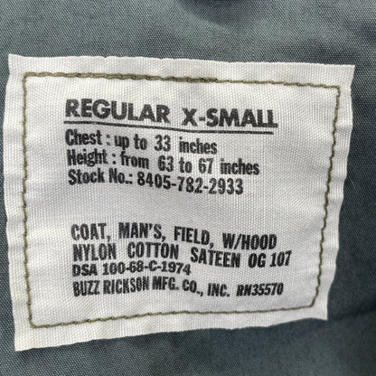BUZZ RICKSON'S バズリクソンズ BR11702 M-65 フィールドジャケット ジャケット R/XS