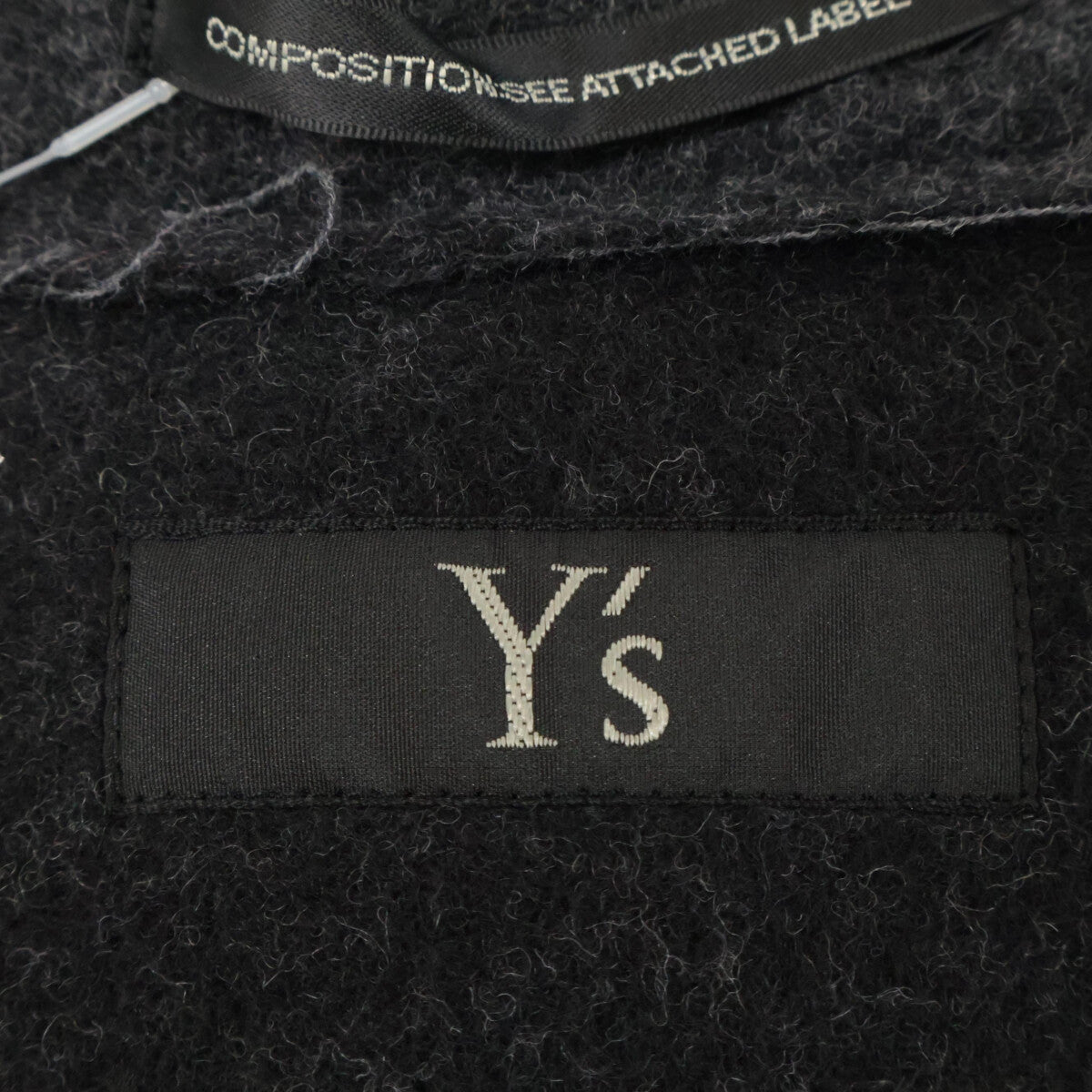 Y's ワイズ 新品同様 YR-C12-114 20AW ウールデザインロングコート コート 01