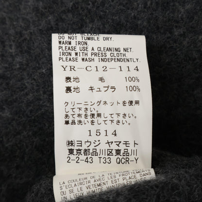 Y's ワイズ 新品同様 YR-C12-114 20AW ウールデザインロングコート コート 01