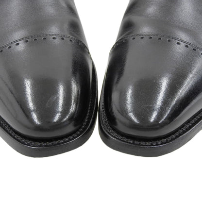 SCOTCH GRAIN スコッチグレイン 美品 BELHOMME/ベルオム レザー クオーターブローグ シューズ メンズ 黒 ブラック 25.5cm 756BL シューズ 25 1/2
