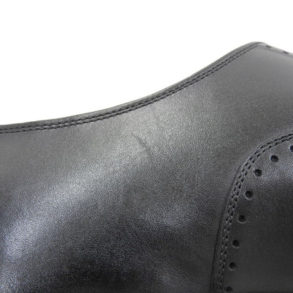 SCOTCH GRAIN スコッチグレイン 美品 BELHOMME/ベルオム レザー クオーターブローグ シューズ メンズ 黒 ブラック 25.5cm 756BL シューズ 25 1/2