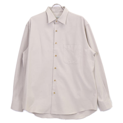 A.PRESSE アプレッセ 25SS 25SAP-02-07H ｴｸﾘｭ ｼﾙｸ×ｺｯﾄﾝ ﾎｰﾝ釦 Oxford Regular Collar Shirt トップス 1