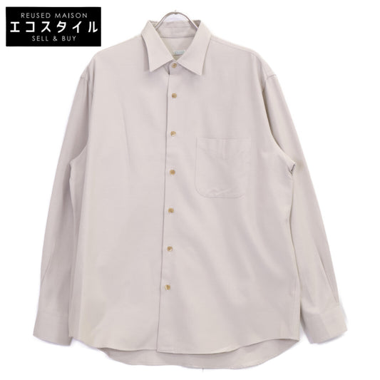 A.PRESSE アプレッセ 25SS 25SAP-02-07H ｴｸﾘｭ ｼﾙｸ×ｺｯﾄﾝ ﾎｰﾝ釦 Oxford Regular Collar Shirt トップス 1