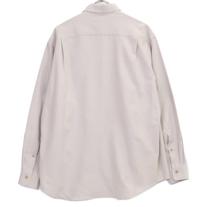 A.PRESSE アプレッセ 25SS 25SAP-02-07H ｴｸﾘｭ ｼﾙｸ×ｺｯﾄﾝ ﾎｰﾝ釦 Oxford Regular Collar Shirt トップス 1