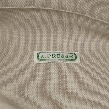 A.PRESSE アプレッセ 25SS 25SAP-02-07H ｴｸﾘｭ ｼﾙｸ×ｺｯﾄﾝ ﾎｰﾝ釦 Oxford Regular Collar Shirt トップス 1