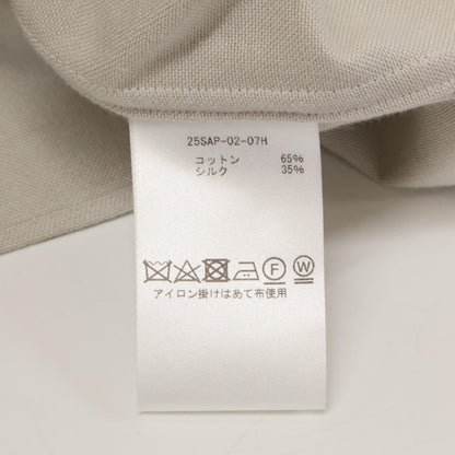 A.PRESSE アプレッセ 25SS 25SAP-02-07H ｴｸﾘｭ ｼﾙｸ×ｺｯﾄﾝ ﾎｰﾝ釦 Oxford Regular Collar Shirt トップス 1