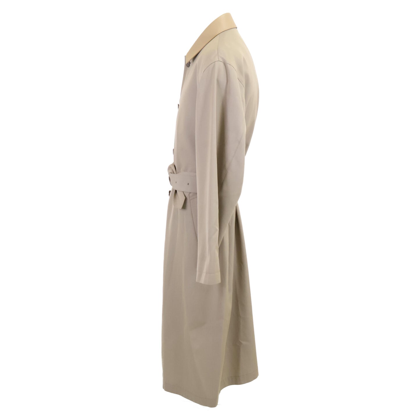 AURALEE オーラリー 【美品/25SS】A25SC01MC LIGHT WOOL MAX GABARDINE CHAMBRAY SOUTEIN COLLAR COAT コート 3