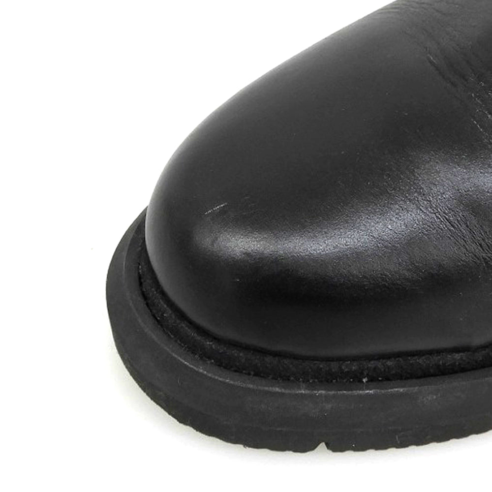 sacai サカイ 美品 カウハイド サイドゴア チェルシーブーツ シューズ メンズ ブラック 41 23-03232M シューズ 41