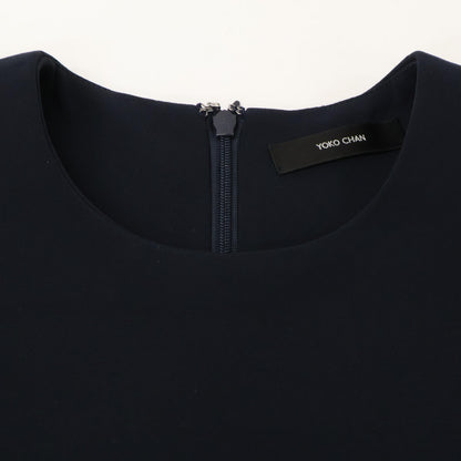 YOKOCHAN ヨーコチャン YCD-324-934 24年製 ﾈｲﾋﾞｰ ﾊﾞｯｸﾘﾎﾞﾝﾉｰｽﾘｰﾌﾞﾏｷｼﾜﾝﾋﾟｰｽ ワンピース 36