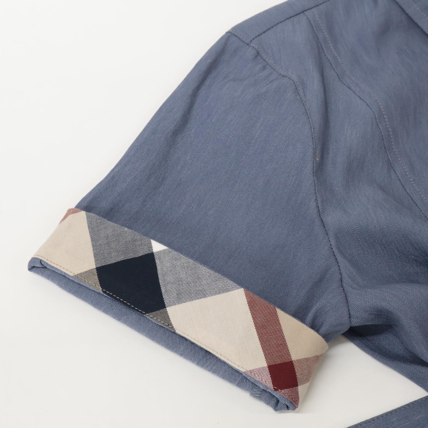 BLUE LABEL CRESTBRIDGE ブルーレーベルクレストブリッジ 24年製 ﾌﾞﾙｰ ｽﾗﾌﾞｼｬﾝﾌﾞﾚｰﾂｲﾙﾄﾞﾚｽ ワンピース 36