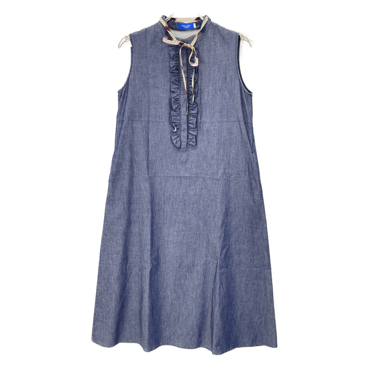 BLUE LABEL CRESTBRIDGE ブルーレーベルクレストブリッジ 24年製 ﾌﾞﾙｰ ｺｯﾄﾝﾗｲﾄﾃﾞﾆﾑﾄﾞﾚｽ ワンピース 36