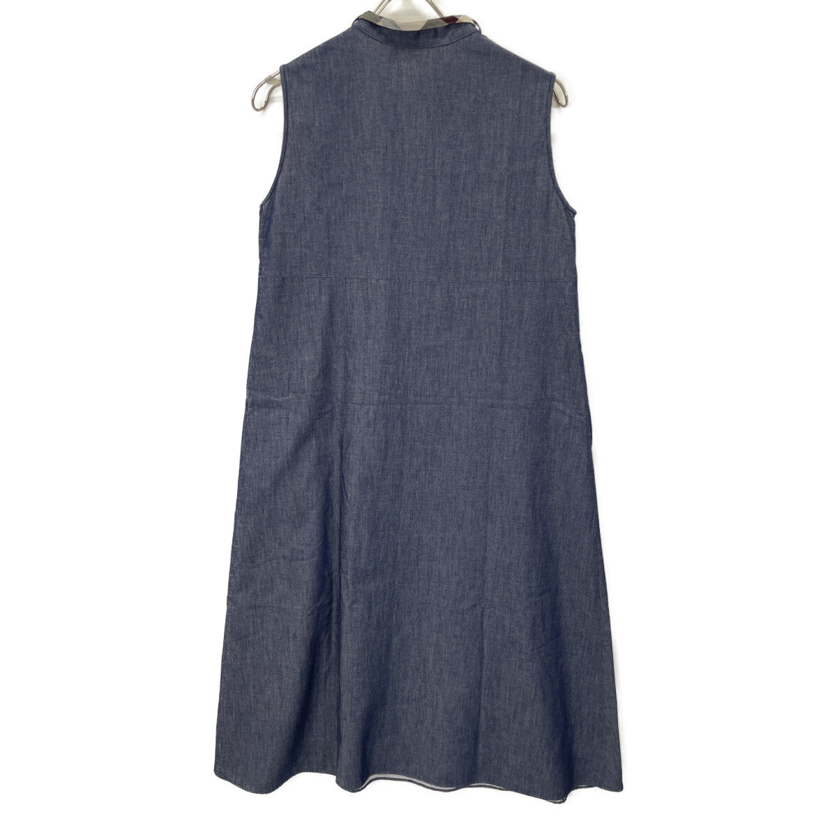 BLUE LABEL CRESTBRIDGE ブルーレーベルクレストブリッジ 24年製 ﾌﾞﾙｰ ｺｯﾄﾝﾗｲﾄﾃﾞﾆﾑﾄﾞﾚｽ ワンピース 36