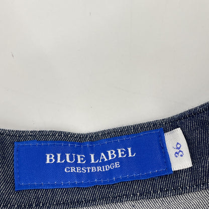 BLUE LABEL CRESTBRIDGE ブルーレーベルクレストブリッジ 24年製 ﾌﾞﾙｰ ｺｯﾄﾝﾗｲﾄﾃﾞﾆﾑﾄﾞﾚｽ ワンピース 36