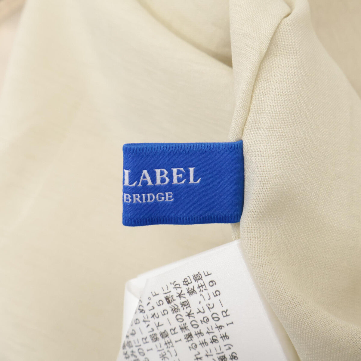 BLUE LABEL CRESTBRIDGE ブルーレーベルクレストブリッジ 25年製 スパンシアーローンドレス ワンピース 36