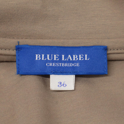 BLUE LABEL CRESTBRIDGE ブルーレーベルクレストブリッジ 25年製 ﾍﾞｰｼﾞｭ ｺﾝﾊﾟｸﾄﾎﾟﾝﾁｶﾗｰﾈｯｸﾄﾞﾚｽ ワンピース