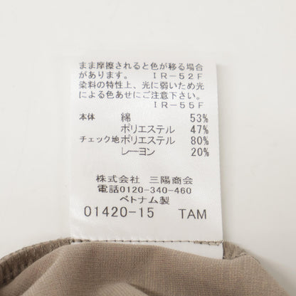 BLUE LABEL CRESTBRIDGE ブルーレーベルクレストブリッジ 25年製 ﾍﾞｰｼﾞｭ ｺﾝﾊﾟｸﾄﾎﾟﾝﾁｶﾗｰﾈｯｸﾄﾞﾚｽ ワンピース