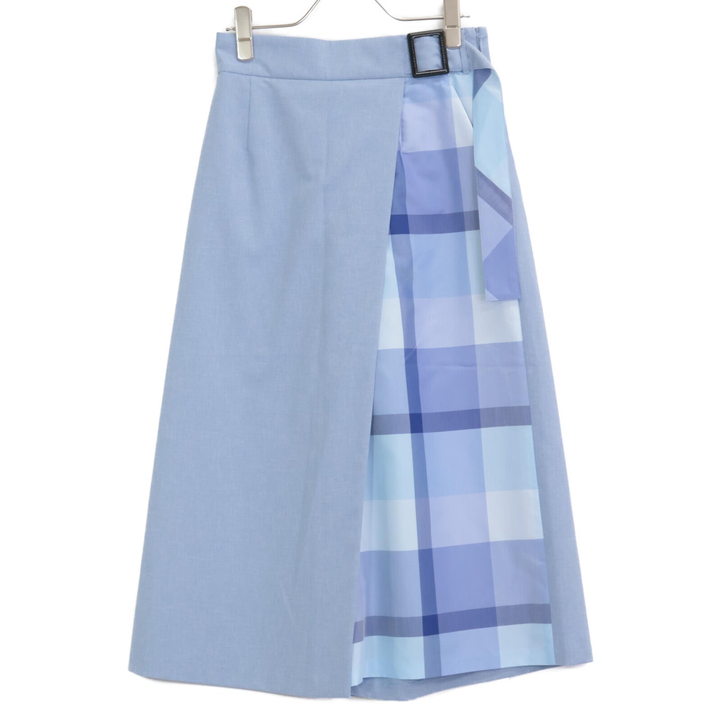 BLUE LABEL CRESTBRIDGE ブルーレーベルクレストブリッジ 25年製 ﾗｲﾄﾌﾞﾙｰ ﾊｲｶｳﾝﾄﾅﾉﾊﾟｰｼｬﾙﾁｪｯｸｶﾞｳﾁｮﾊﾟﾝﾂ ボトムス 36